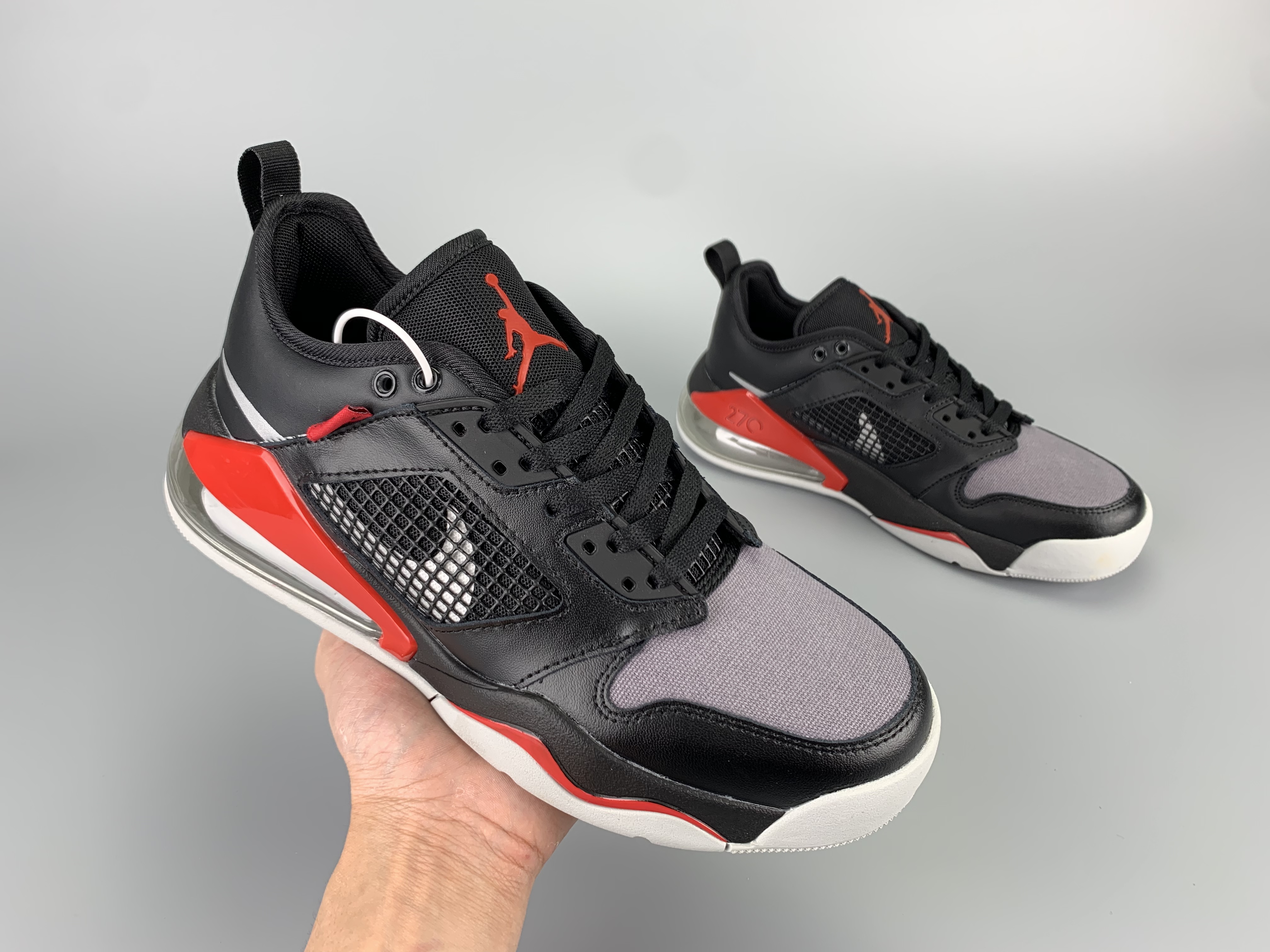 New Jordan Mars 270 Black Grey Red